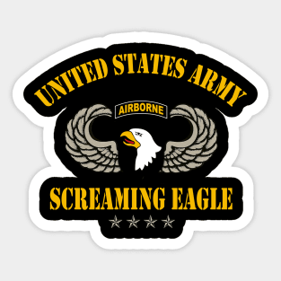 Proud U.S Army 101st Airborne Division Screaming Eagle Shirt - 101st Airborne Veteran Sticker